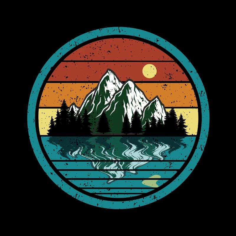 Mountains with reflection