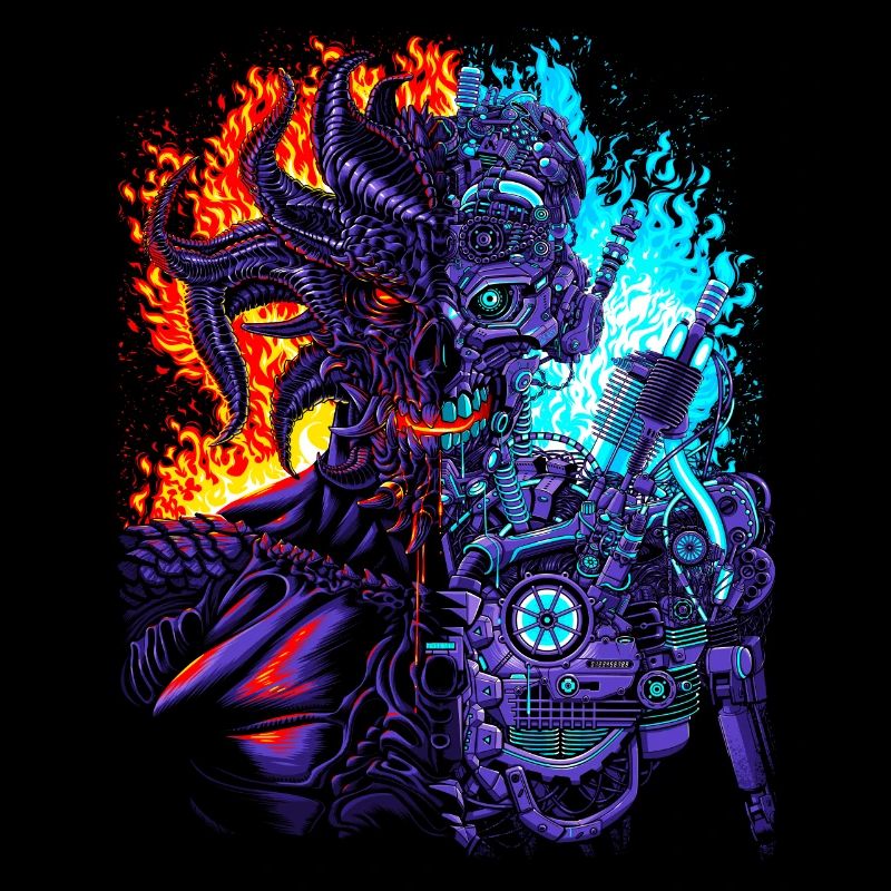 Roboter vs Dämon