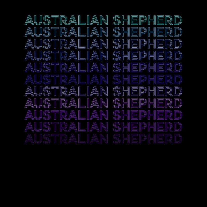 Australian Shepherd Retro