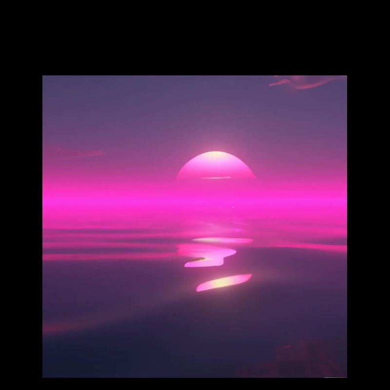 Coucher de soleil rétro