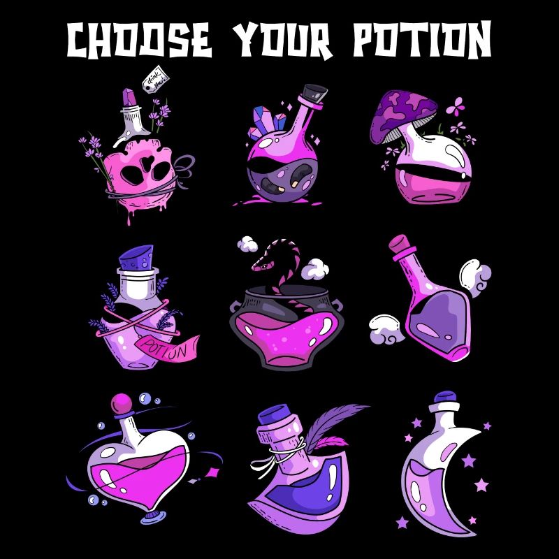 Choose Your Potion Halloween Party Meme Witch Fun