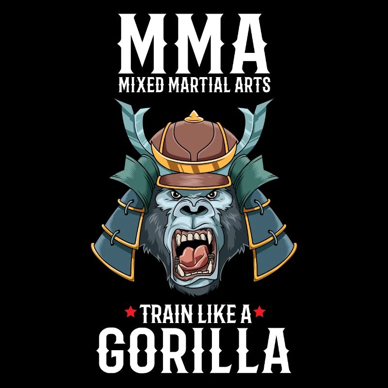 MMA Gorilla Samurai Mixed Martial Arts - Cage