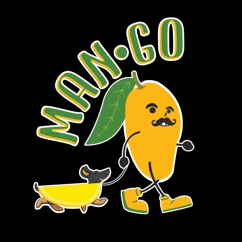 Funny Mango Dachshund - Cool Man Go Design