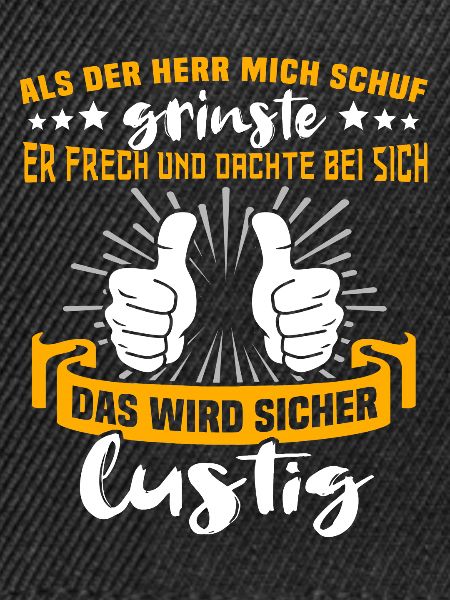 Lustig Sprüche Gott Grinste