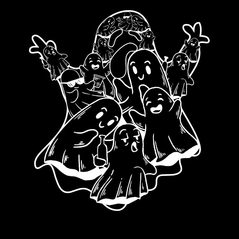 Halloween Ghost with Ghosts - Funny Halloween Ghos