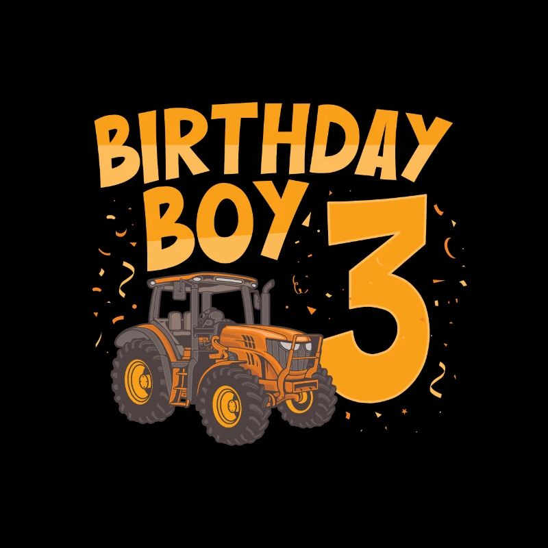 Bithday boy 3 tractor