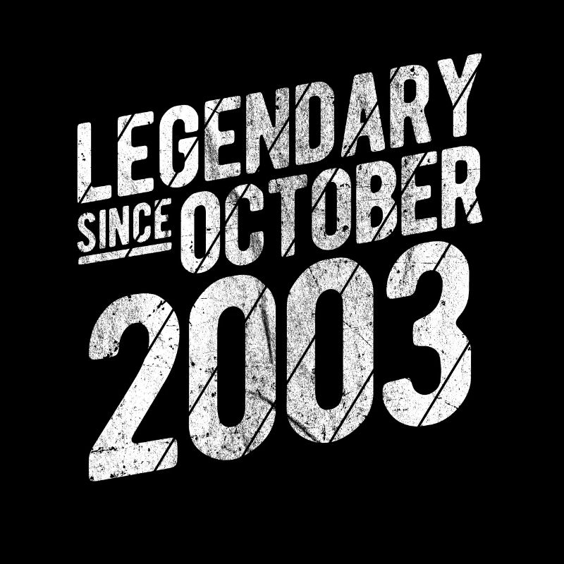 20th Birthday Gift Legendary Since October 2003 20