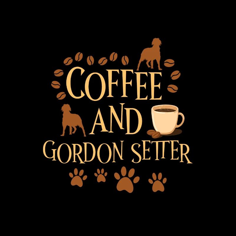 Coffee and Gordon Setter