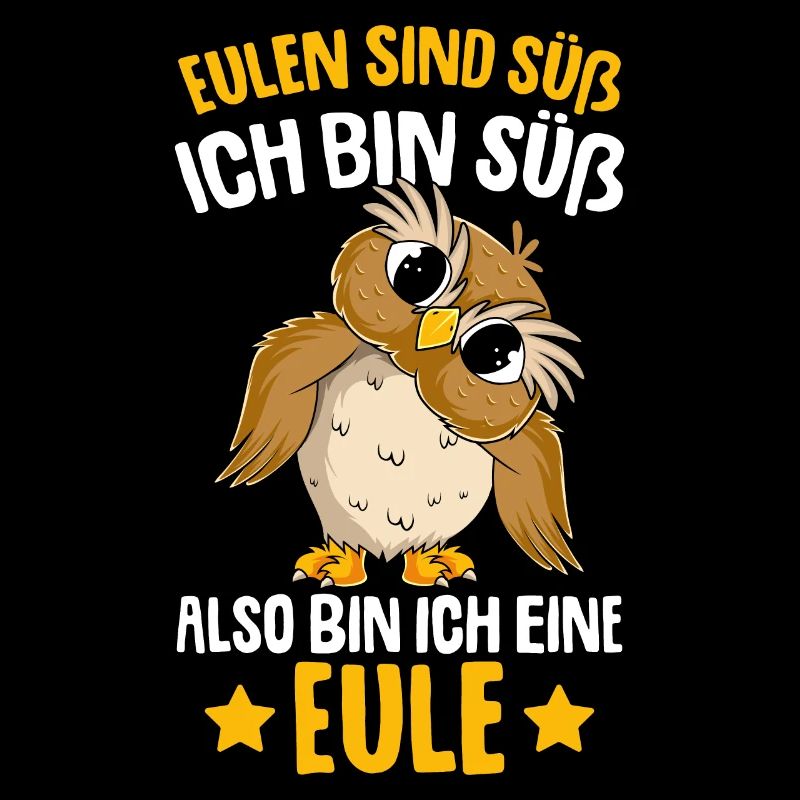 Eulen sind süß Kinder Mädchen Eule