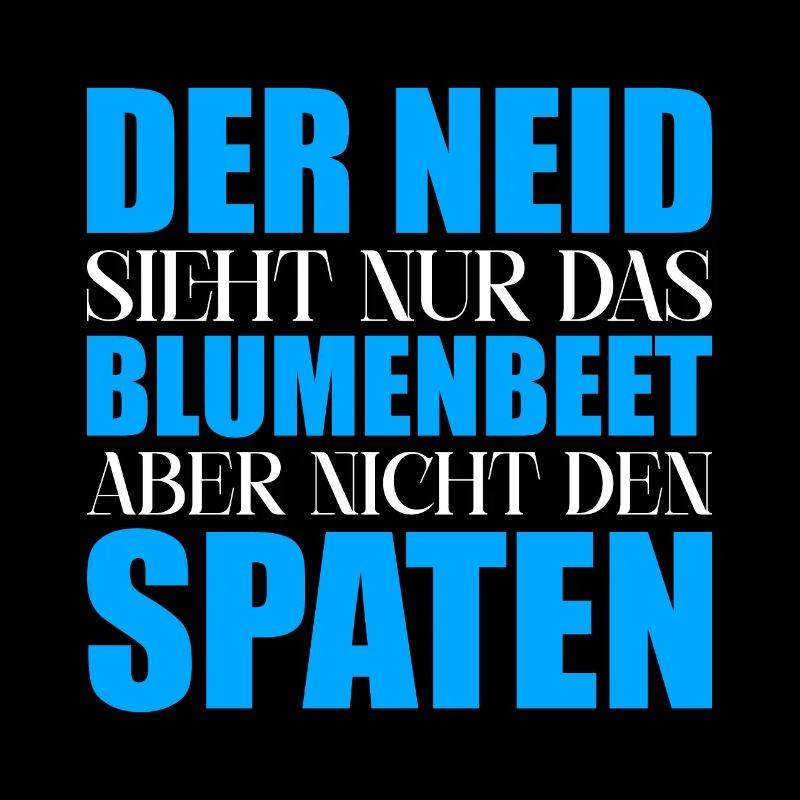 Neid Blumenbeet Spaten