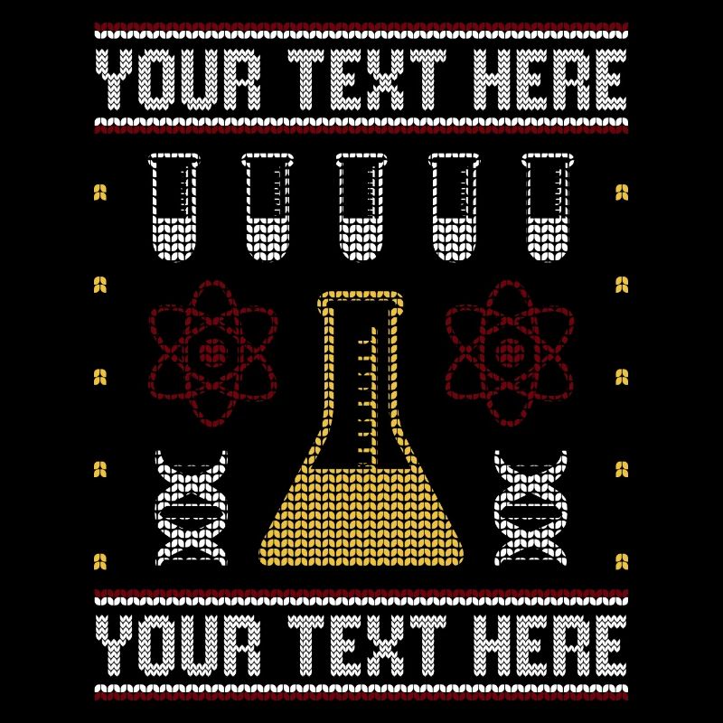 Custom Science Custom Pull de Noël moche