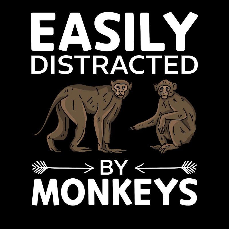 Easily Distracted By Monkeys - Orangutan Monkey Lo