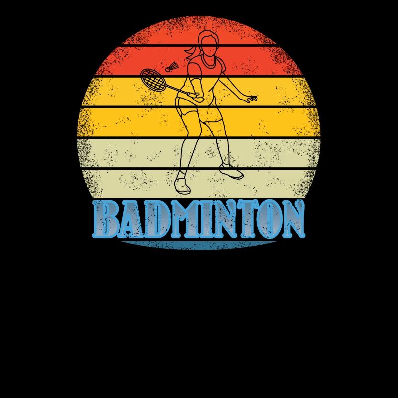 Conception d’idée cadeau de joueur de badminton