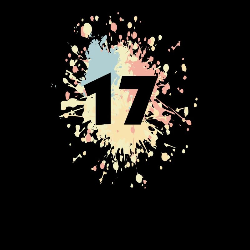 Numéro 17 couleur Splash