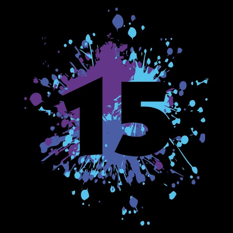 Numéro 15 couleur Splash