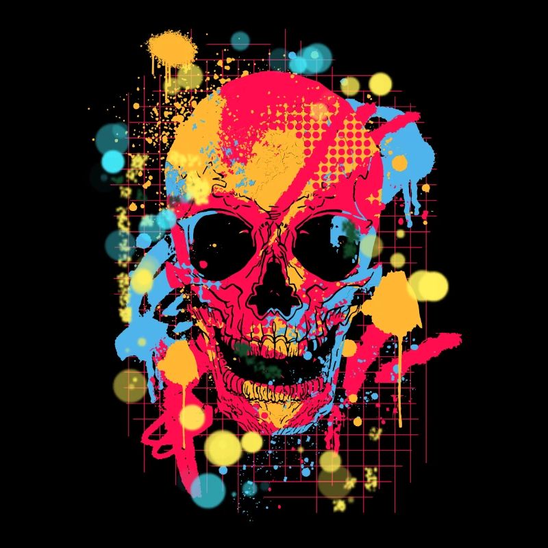 Graffiti skull
