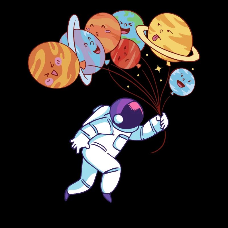 Aerospace Solar System Planets Funny Astronaut