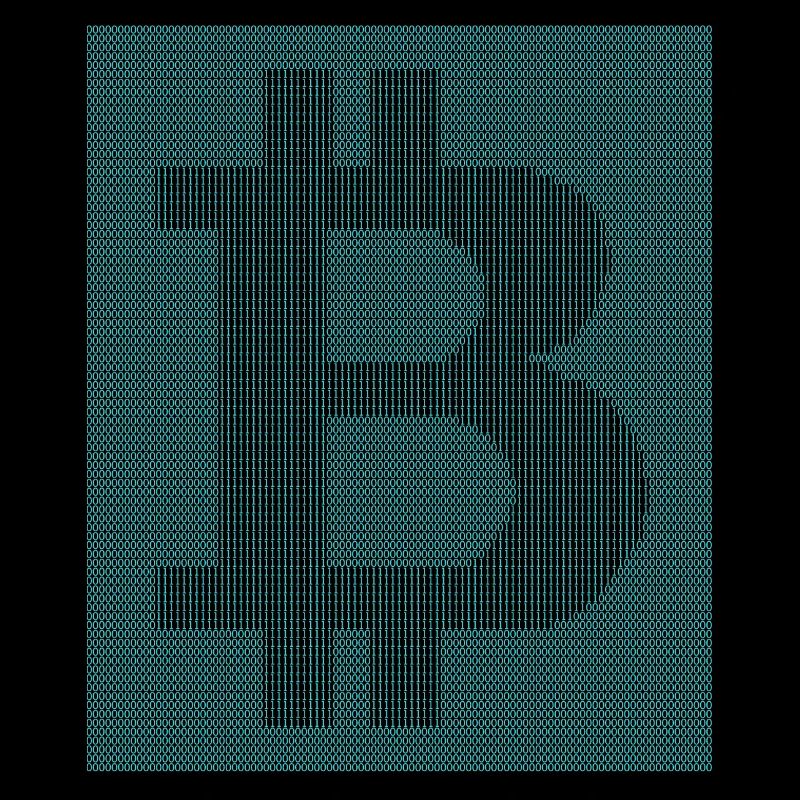 Binär Code Bitcoin Logo