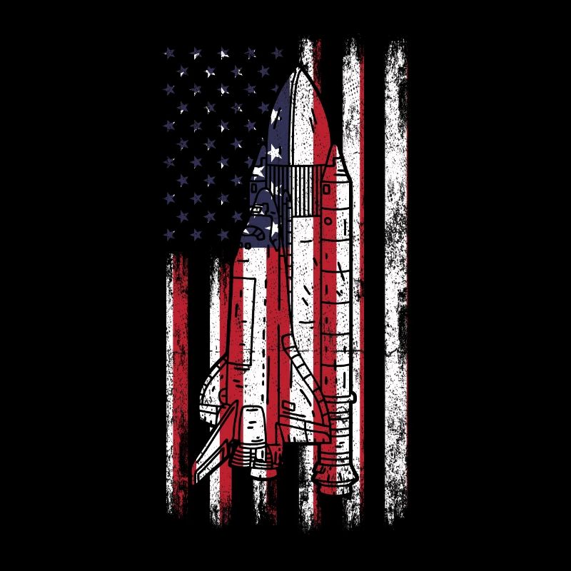 Exploration spatiale Vol spatial Drapeau américain Espace