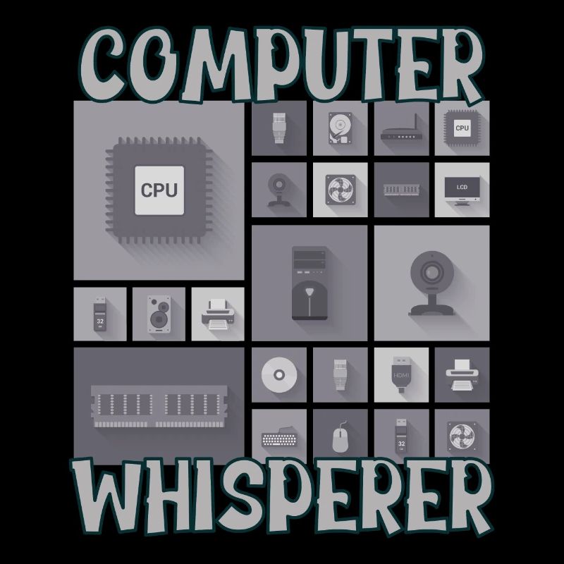 Computer Whisperer IT Tech Support Nerds Geeky