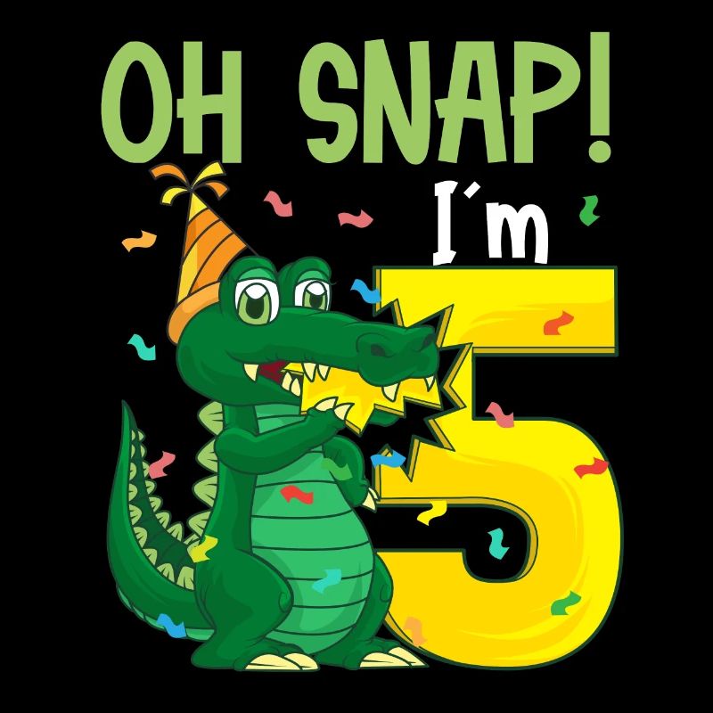 Oh Snap Ich bin 5 Krokodil 5. Geburtstag Alligator
