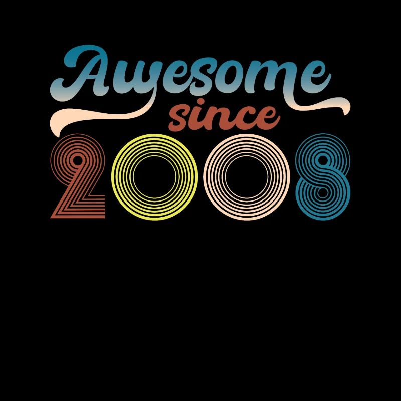 Fantastic since 2008 retro 15th Bitrthday