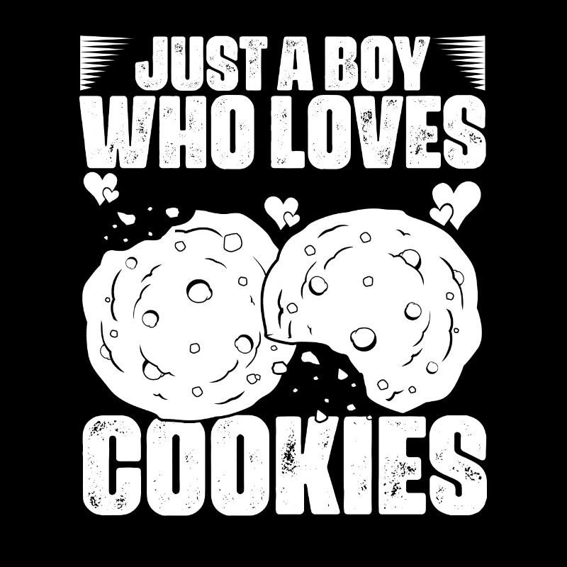 Juste un garçon qui aime les biscuits drôles A Le cookie