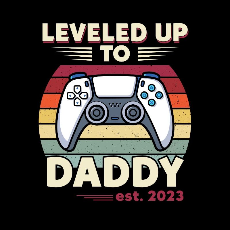 Leveled Up To Daddy Est. 2023 Controller