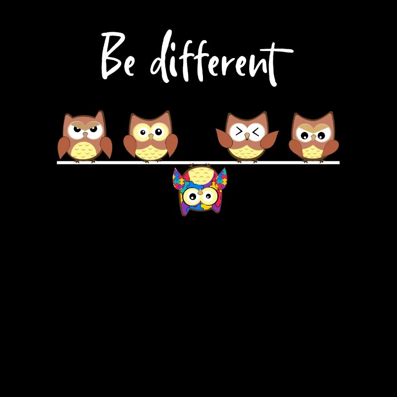 Eulen Be Different Puzzle Autismus Eule