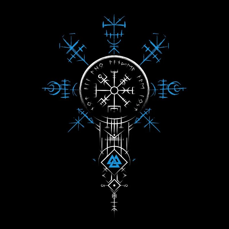 Celtic Vikinger Vegvisir compas Vikings