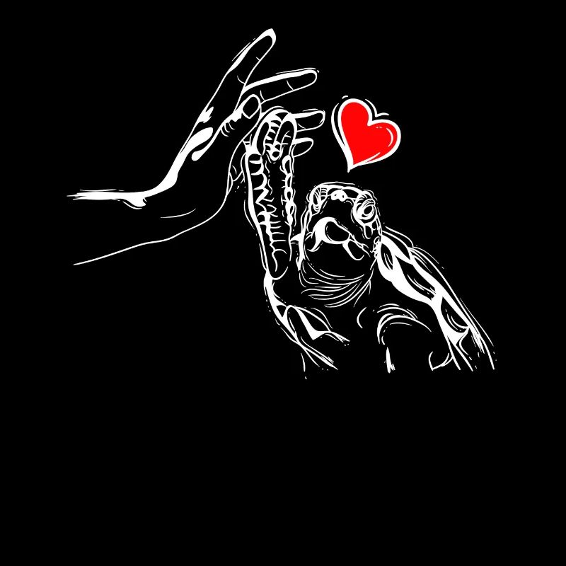 Liebe Schildkröten Herzchen Valentinstag High Five