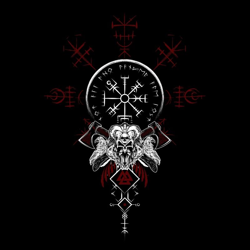 Celtic Vikinger Vegvisir compas Vikings