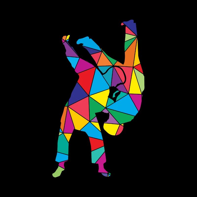 Low Poly Arts Martiaux Polygone Polygone Judo