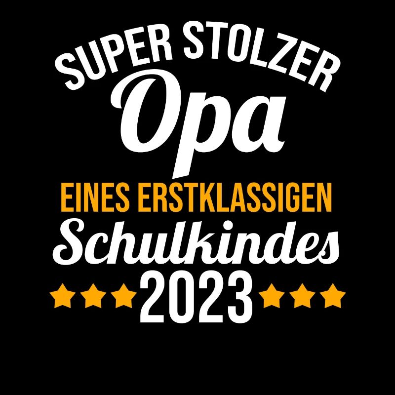 Stolzer Opa eines Schulkind 2023 Einschulung