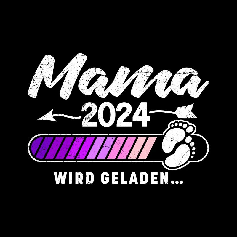 Mama 2024 wird geladen Baby Ankündigung 2024