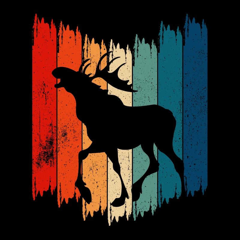 Retro Moose Vintage Moose