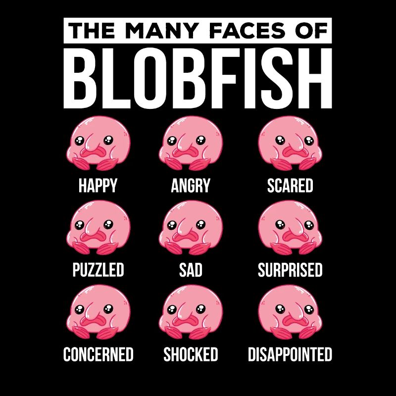 Plusieurs visages du propriétaire de Blobfish Blobfish
