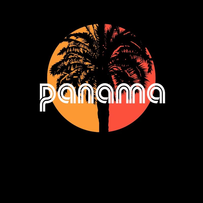 Panama Artistic Vacation Souvenir Palm Tree