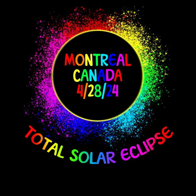 Total Solar Eclipse Montreal Canada 4/28/24 Kinder