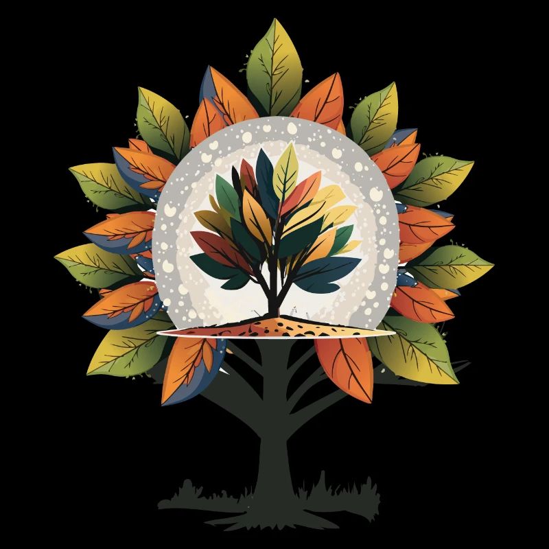 Herbst Baum Illustration