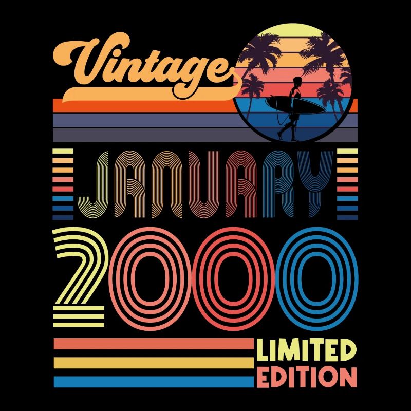 Jubiläum Januar 2000. Geschenk Januar 2000.