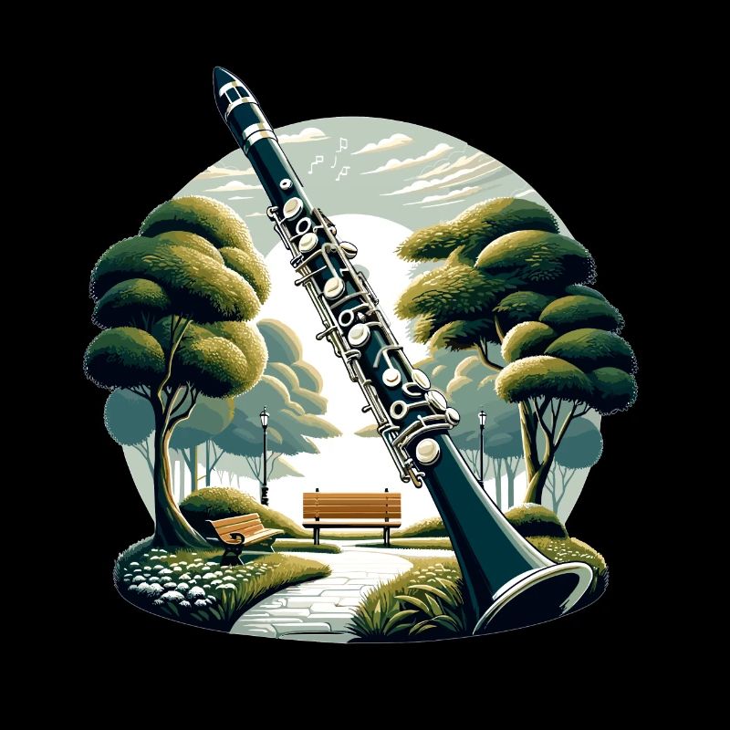 Clarinet in a quiet park environment