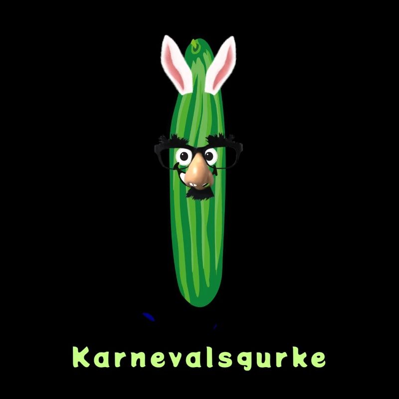Concombre de carnaval, concombre, carnaval, oreilles de lapin, helau