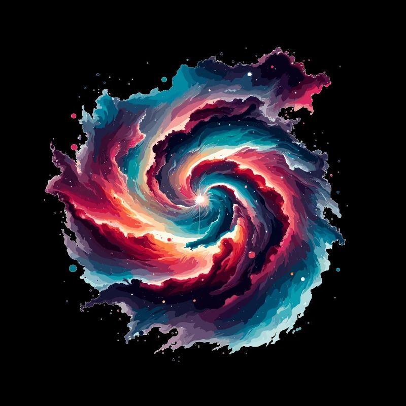 Nébuleuses colorées dans l’espace