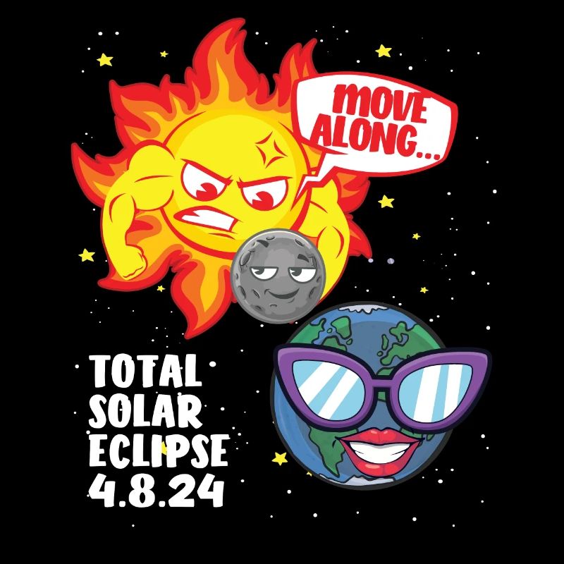 Total Solar Eclipse bewegt sich entlang 4.08.24 lu