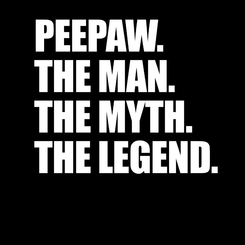 Blick auf den Mann, den Mythos der Legende Opa Pee