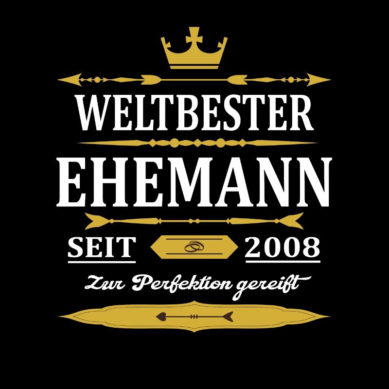 Weltbester Ehemann Seit 2008 Vintage Hochzeitstag