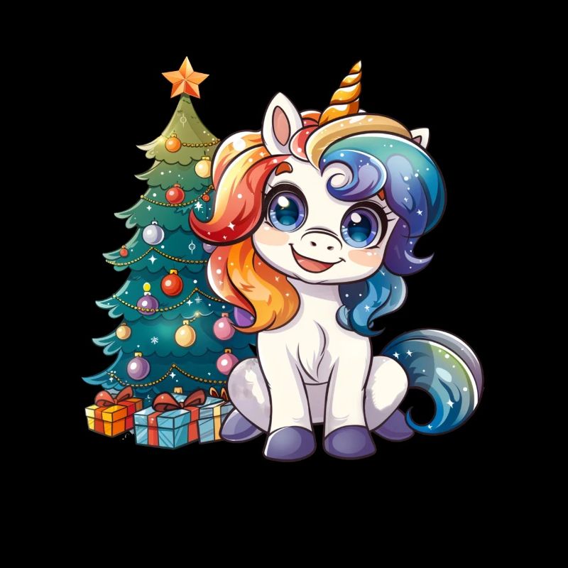 Einhorn Weihnachtsbaum Kawaii