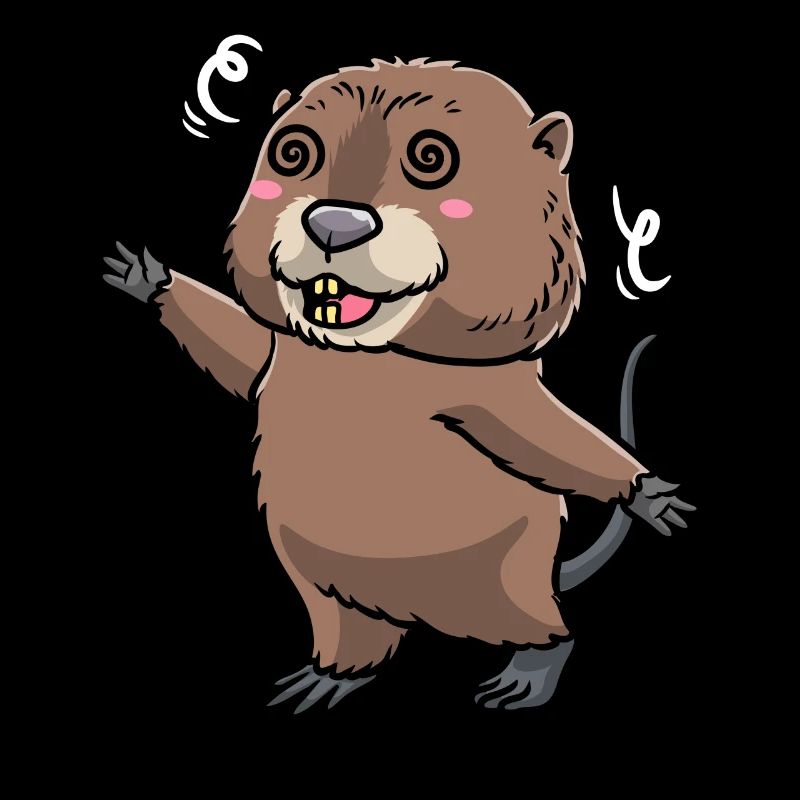Cute muskrat
