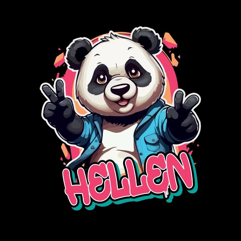 HELL - Beau nom de fille avec panda cool